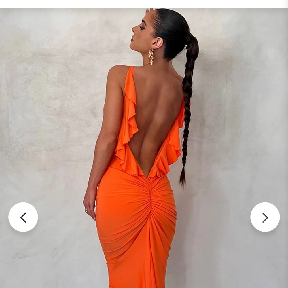 Open back maxi dress NEVER WORN!